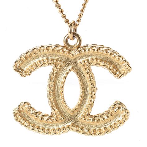 14k gold chanel necklace|gold Chanel necklace.